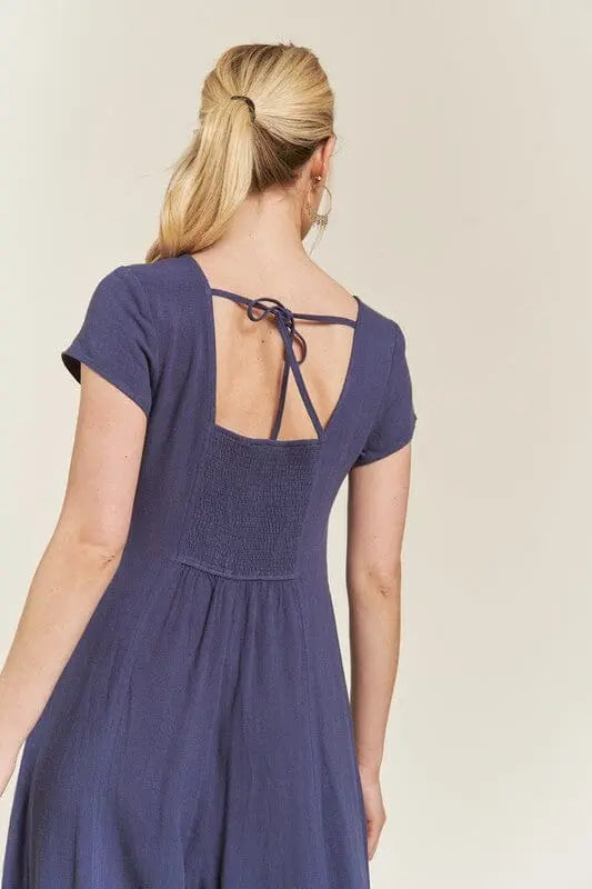 Jade By Jane Linen Button Down Jumpsuit linen jumpsuit Jade By Jane