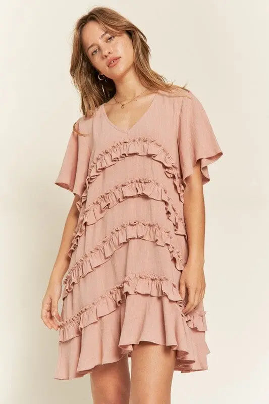 Jade By Jane Tiered Ruffle Dress ruffle tiered dress Jade By Jane