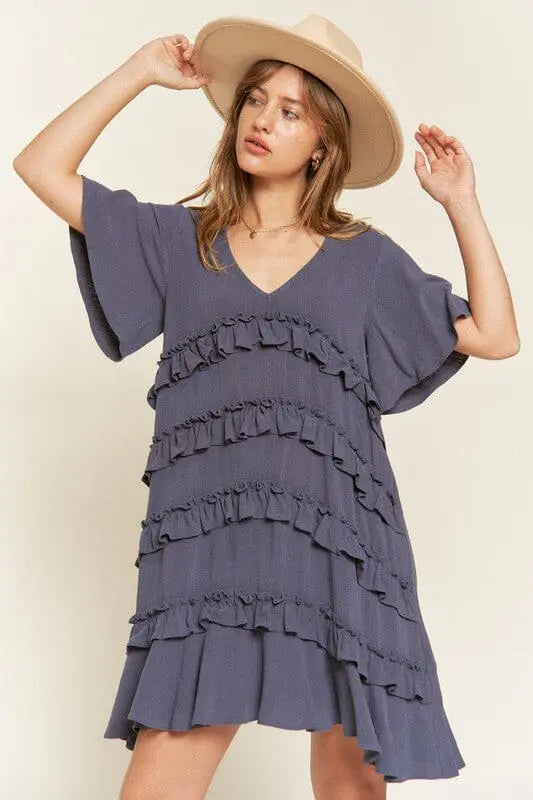 Jade By Jane Tiered Ruffle Dress ruffle tiered dress Jade By Jane