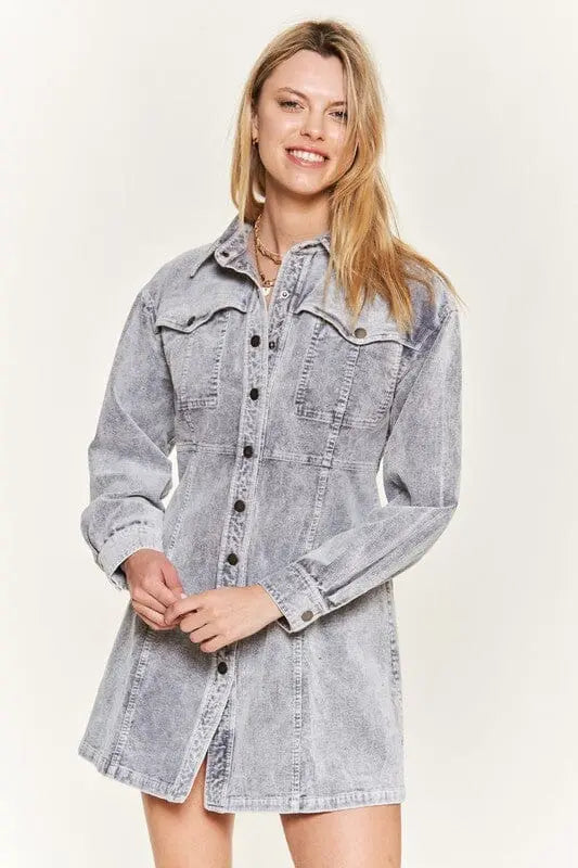 Jade By Jane Washed Corduroy Mini Dress corduroy dress Jade By Jane