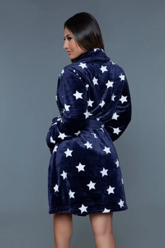 Kaylee Star Robe fleece robe Poet Street Boutique