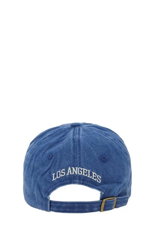 LA Embroidered Baseball Hat LA baseball cap Poet Street Boutique