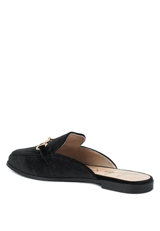 London & Rag Velvet Buckled Mules flat velvet mules Rag Company