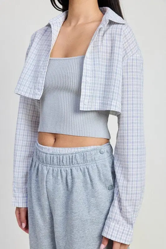 LONG SLEEVE COLLARED BUTTON UP SHIRT Emory Park