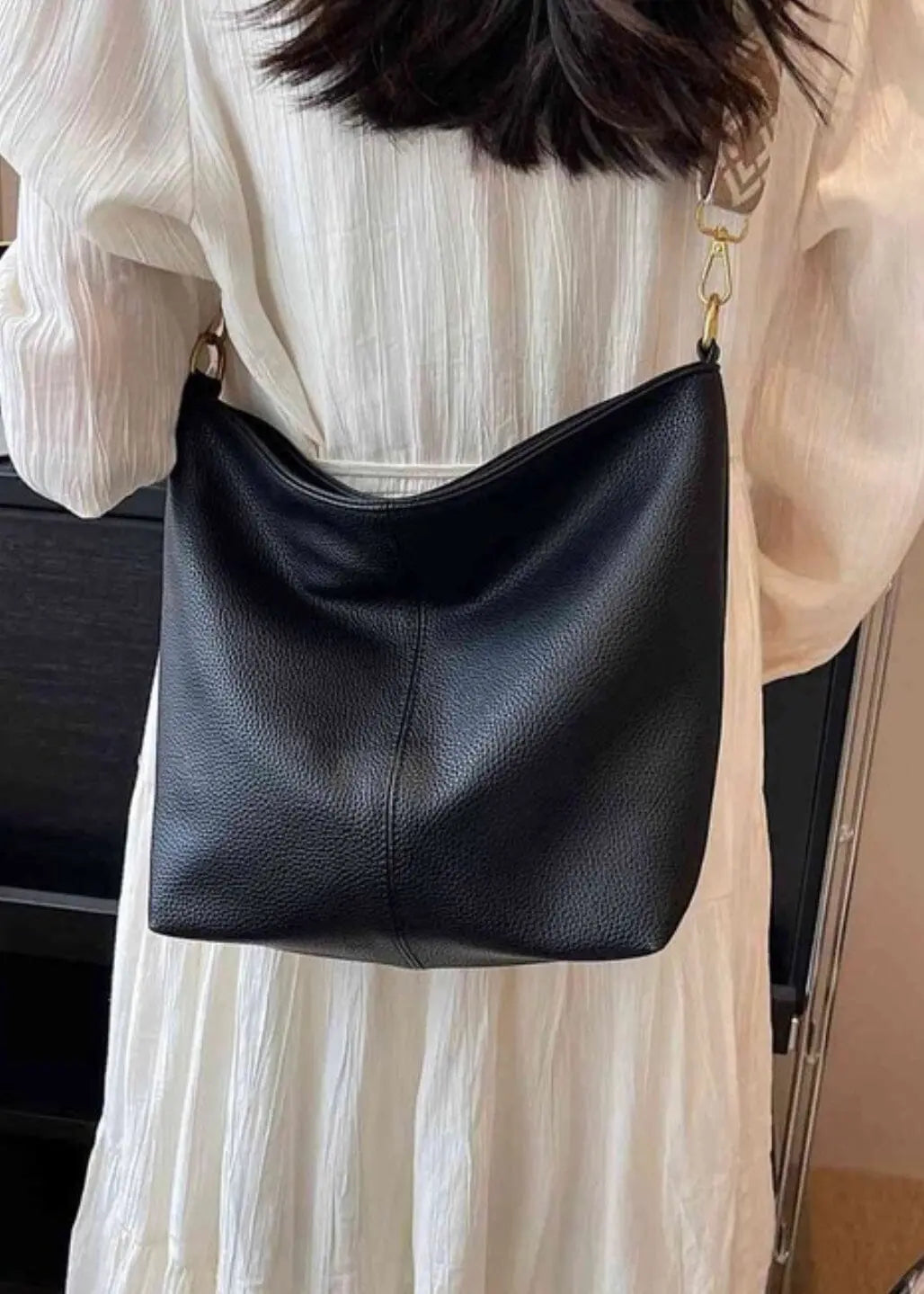Meg Vegan Shoulder Bag Vegan shoulder bag Poet Street Boutique Black OS