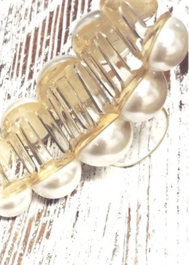 Pearl Dreams Large Hair Claw Hair claw Poet Street Boutique
