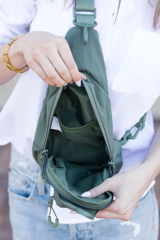 Pippa Nylon Sling Bag nylon sling bag Poet Street Boutique