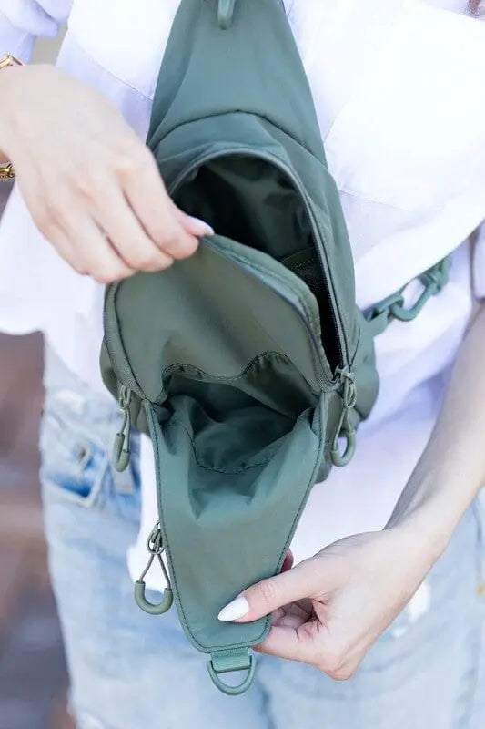 Pippa Nylon Sling Bag nylon sling bag Poet Street Boutique