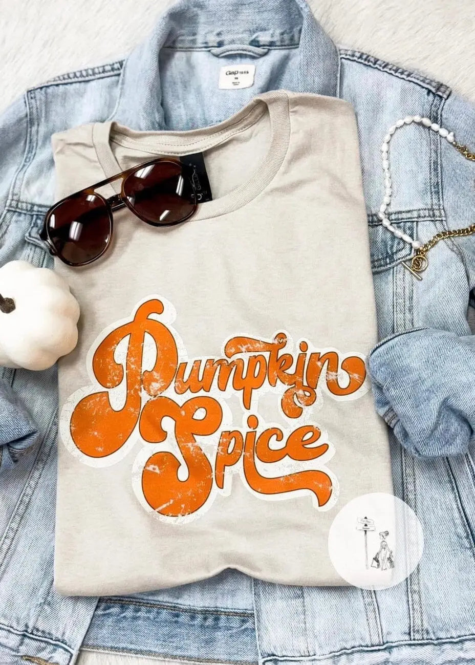 Pumpkin Spice Graphic Tee graphic tee Poet Street Boutique cream Small