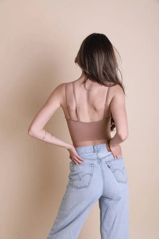 Shoulder Strap Brami Top cropped brami Poet Street Boutique
