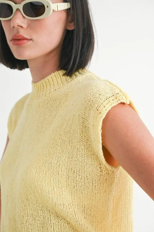 SLEEVELESS SWEATER TOP Emory Park