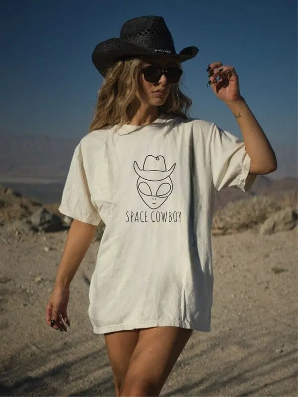 Space Cowboy Graphic Tee alien graphic tee Poet Street Boutique
