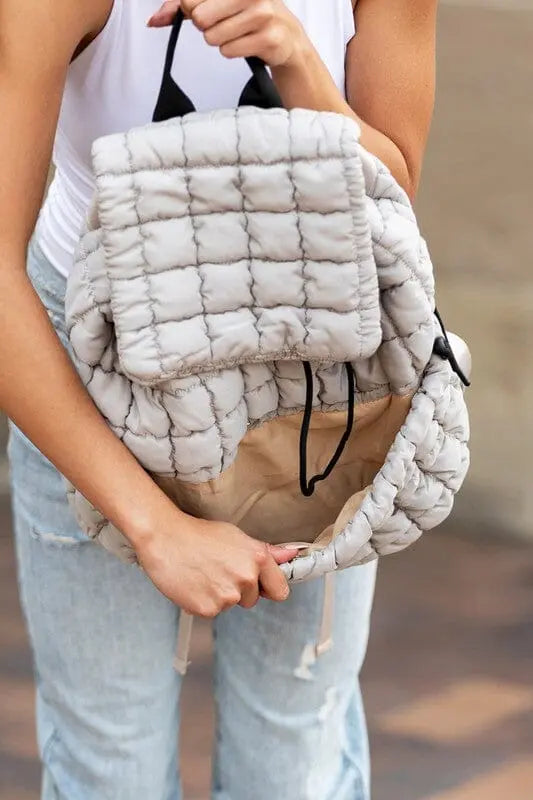 Stevie Quilted Puffer Backpack Aili's Corner