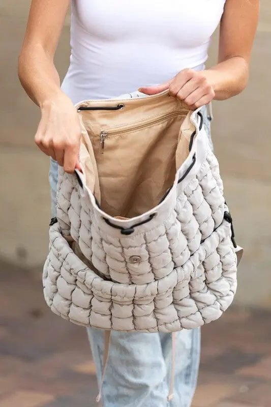 Stevie Quilted Puffer Backpack Aili's Corner