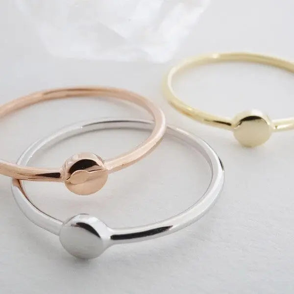 Tiny Circle Ring Poet Street Boutique Gold-5 3