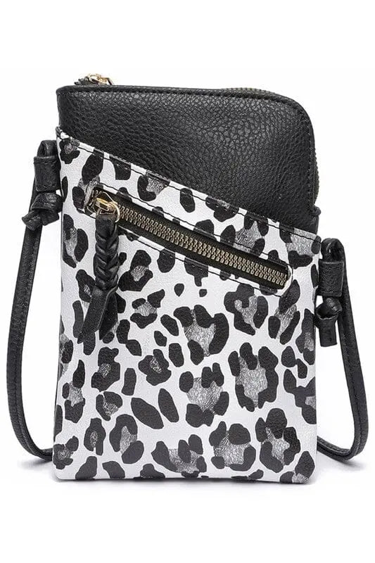 Today Is Easy Mini Crossbody Bag convertible crossbody Poet Street Boutique SNOW LEOPARD one
