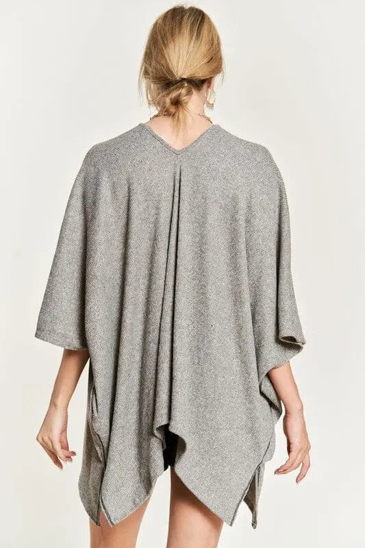 VNECK PONCHO TOP Jade By Jane