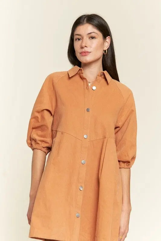 Washed denim style dress Jade By Jane CAMEL S