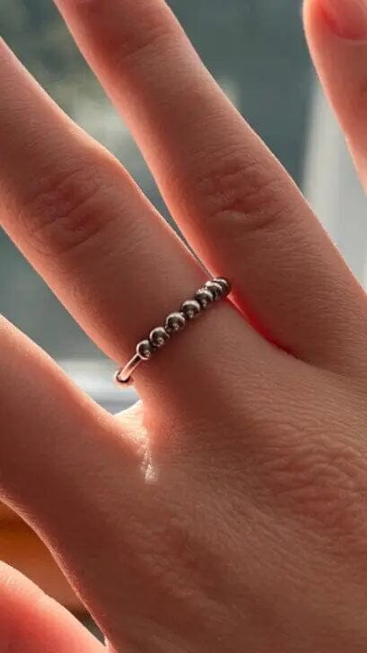 Fidget Abacus Ring anxiety ring Poet Street Boutique