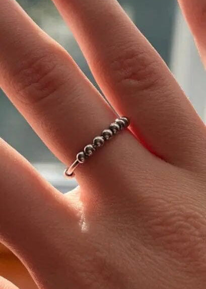 Fidget Abacus Ring anxiety ring Poet Street Boutique