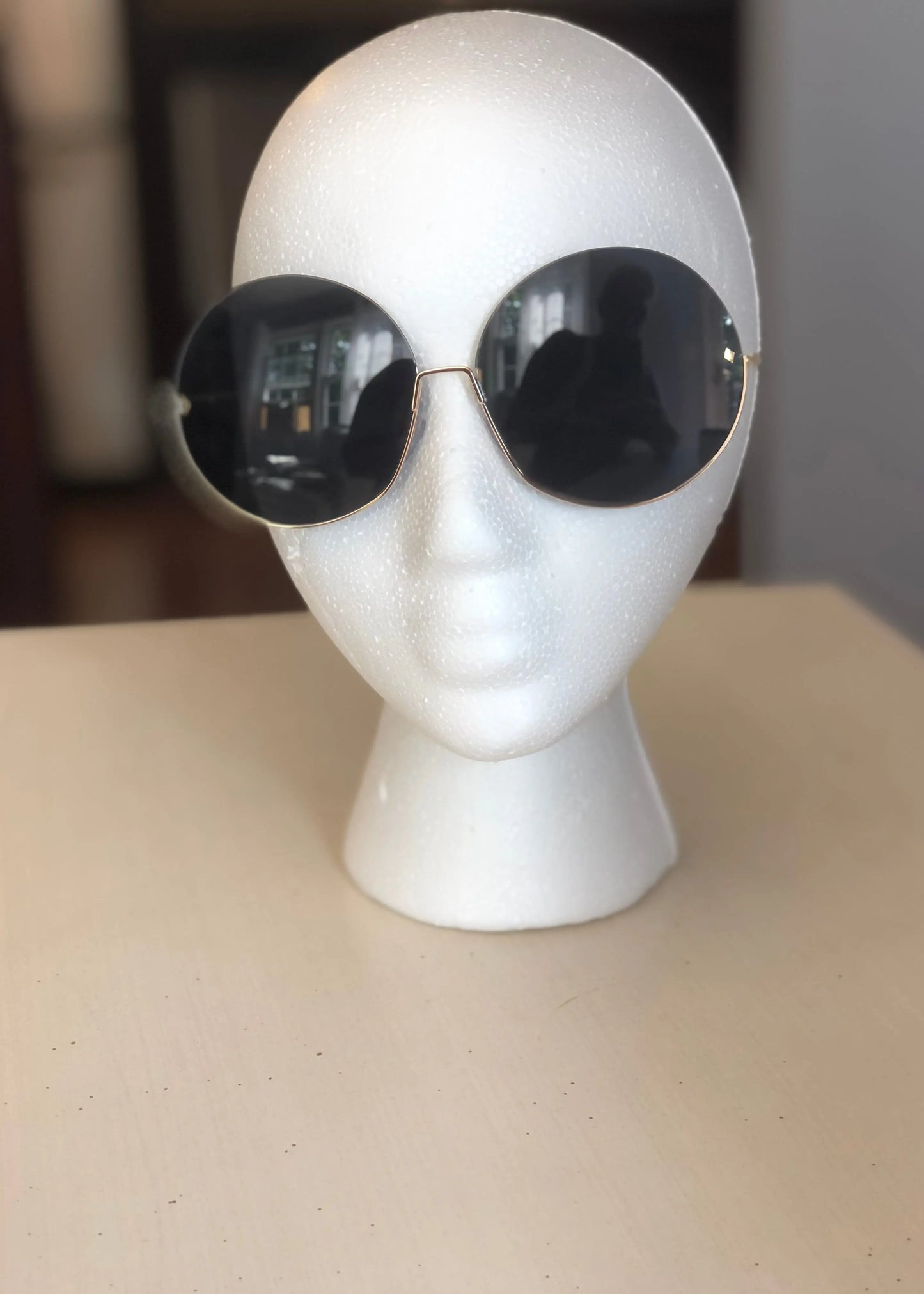 Hippie Chick Oversized Round Sunglasses sunglasses Poet Street Boutique Hippie Midnight