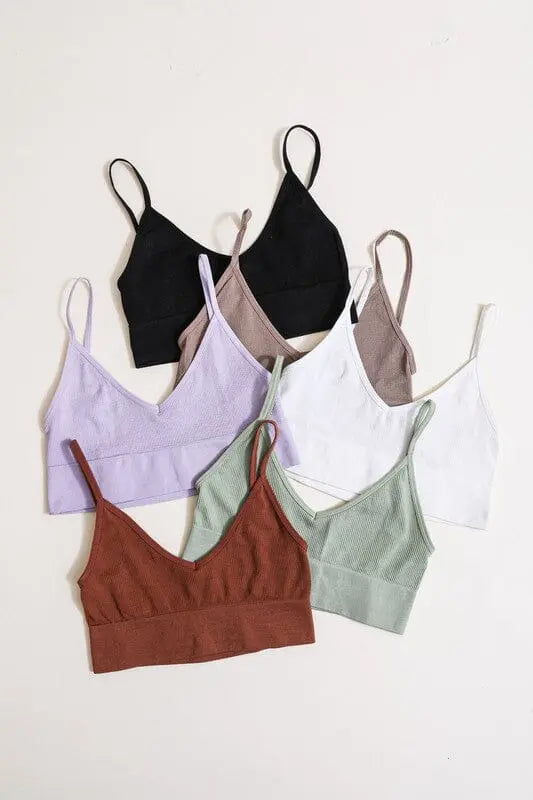 Low Back Seamless Bralette low cut bralette Poet Street