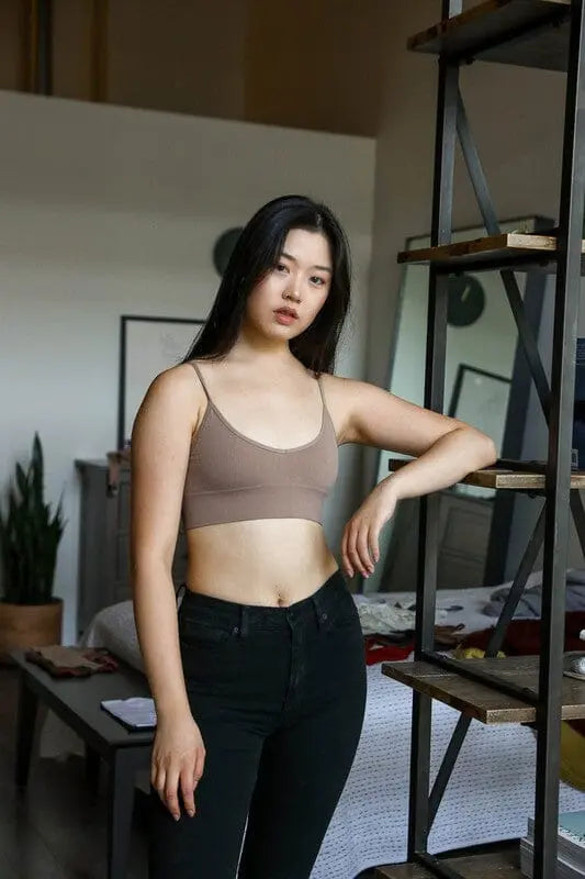 Low Back Seamless Bralette low cut bralette Poet Street Mocha XS/S
