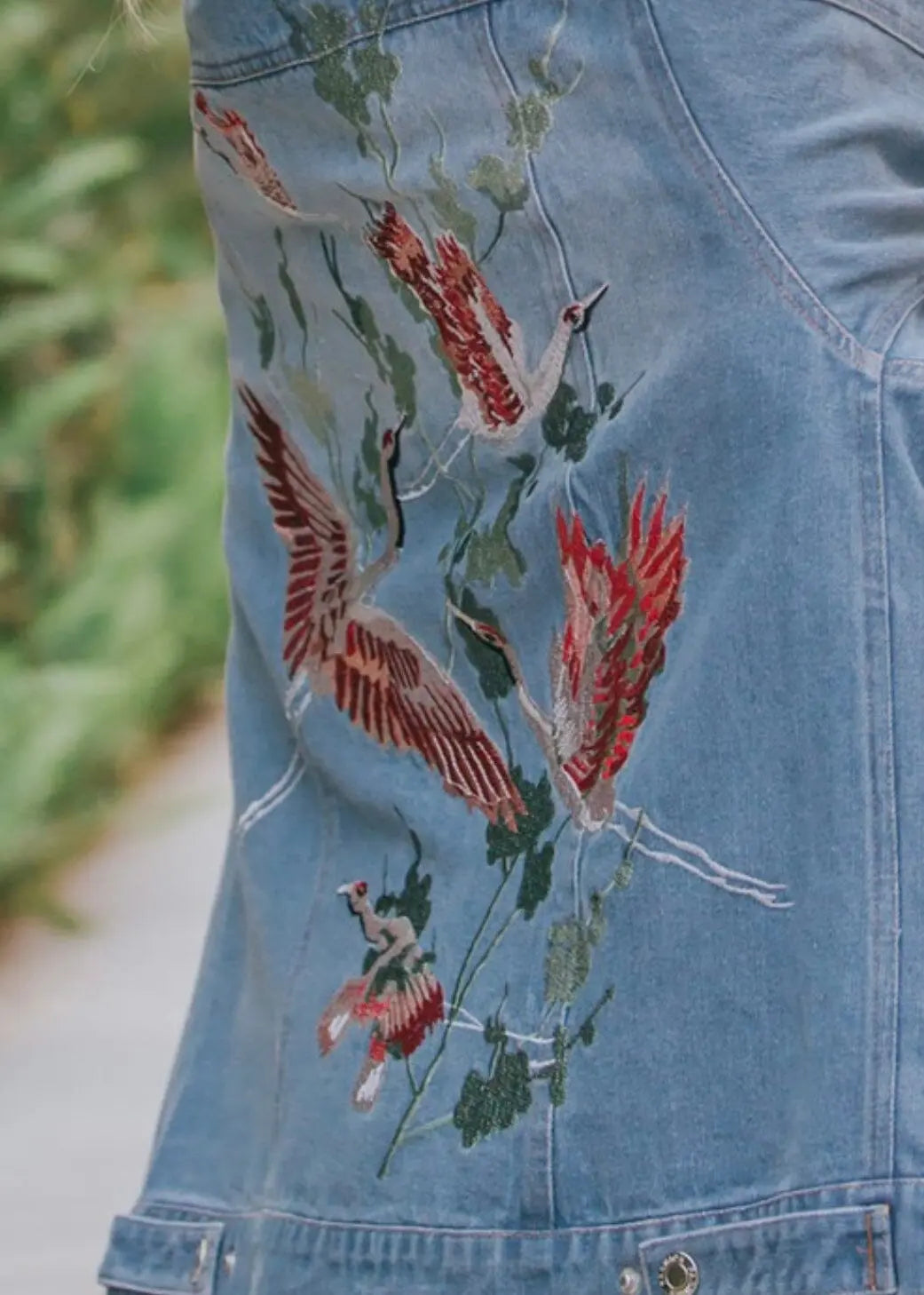 **PRE-ORDER **Fly High Embroidered Denim Jacket Denim Jacket Poet Street Boutique