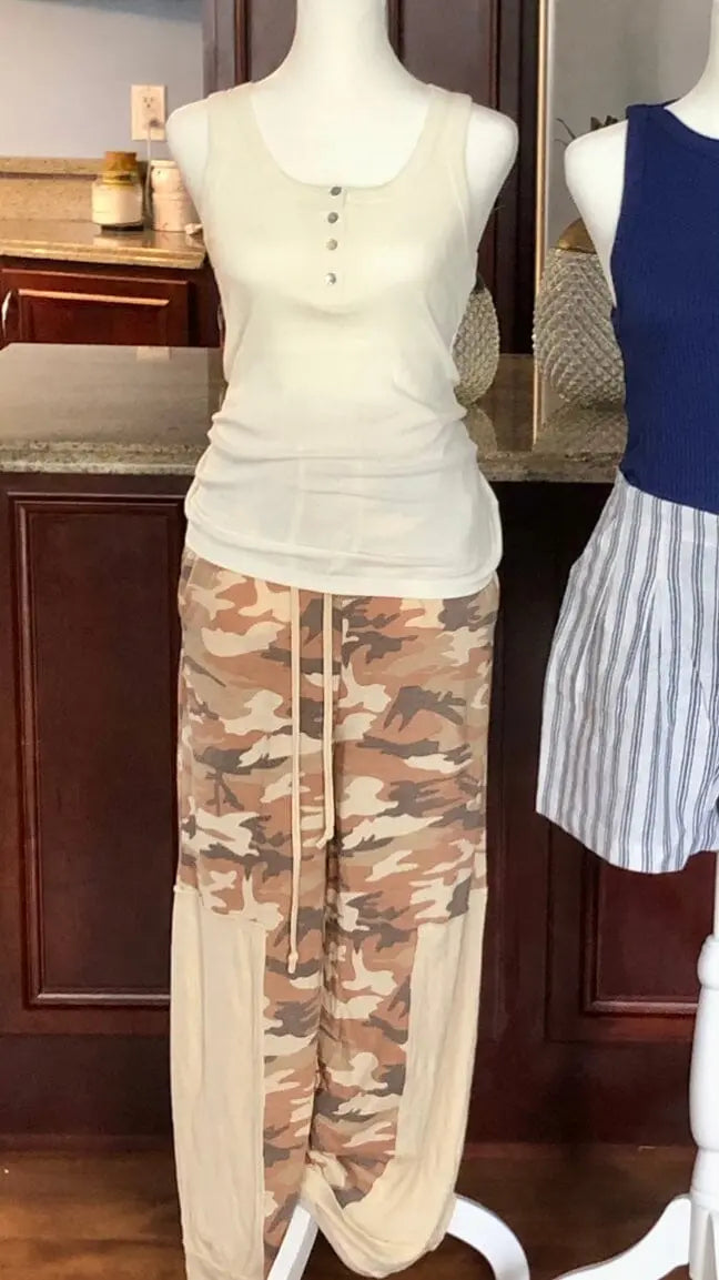 Rust Camo Lounge Pants lounge pants Poet Street Boutique