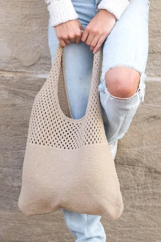 Soft Knit Hobo Bag Aili's Corner