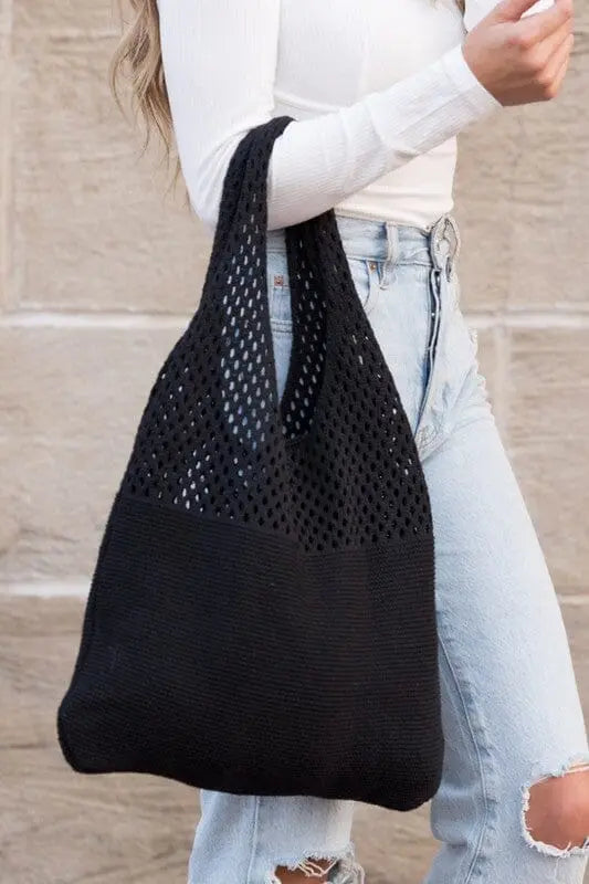 Soft Knit Hobo Bag Aili's Corner
