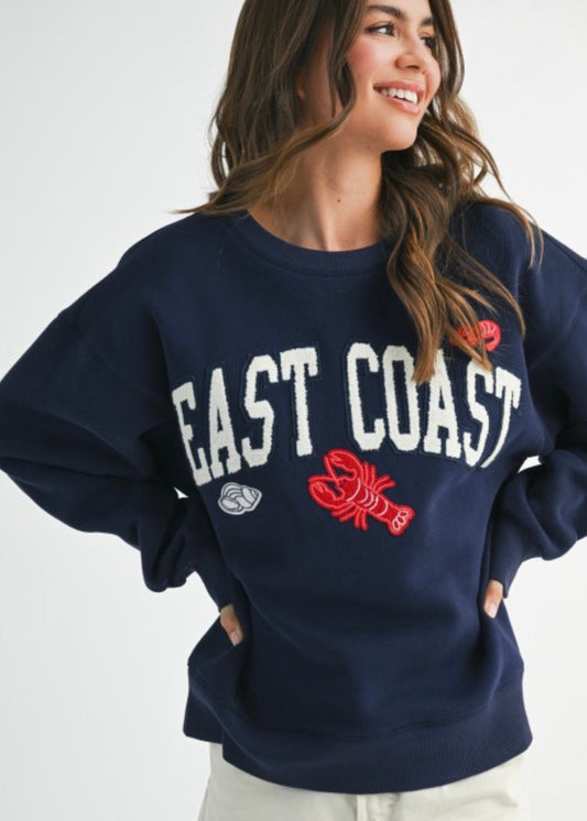 PRE-ORDER Aemi + Co East Coast Lobster Fleece Pullover Aemi + Co