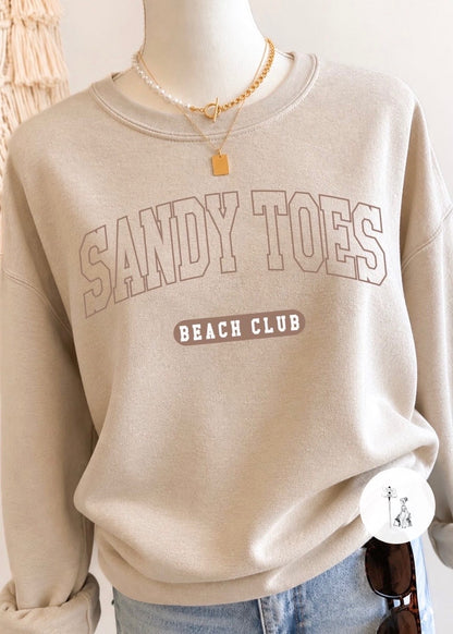 Sandy Toes Beach Club Sweatshirt