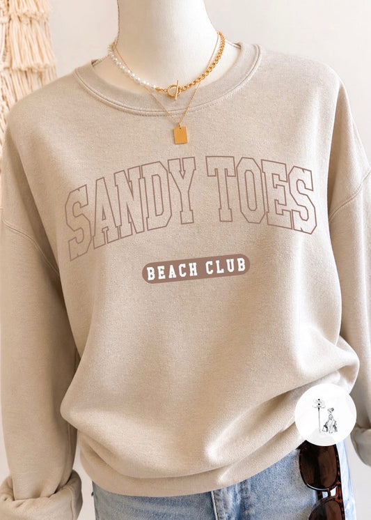 Sandy Toes Beach Club Sweatshirt