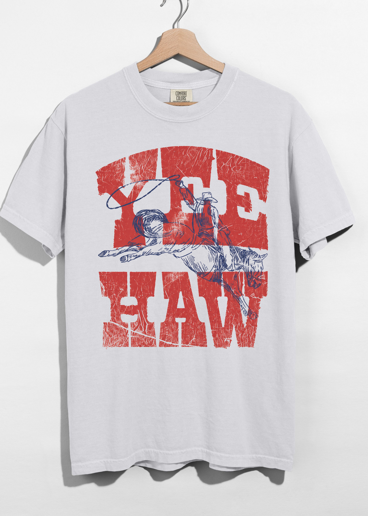 Yee Haw Western Graphic Tee – Vintage Cowboy Shirt