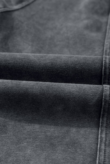 Solid Mineral Wash Jogger Style Pants