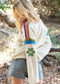 Cotton Eyelet Boho Floral Knit Sweater EG fashion