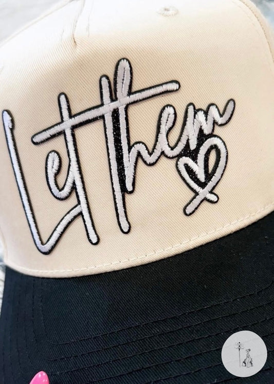 Let Them Embroidered Baseball Hat - Poet Street Boutique