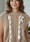 Cable Knit Satin Bowknot SPRING Sweater SHEWIN INC.