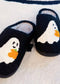 Spooky Ghost Cozy Slippers Ellison and Young