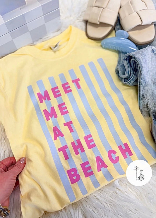 Meet Me At The Beach Graphic Tee Poet Street Boutique