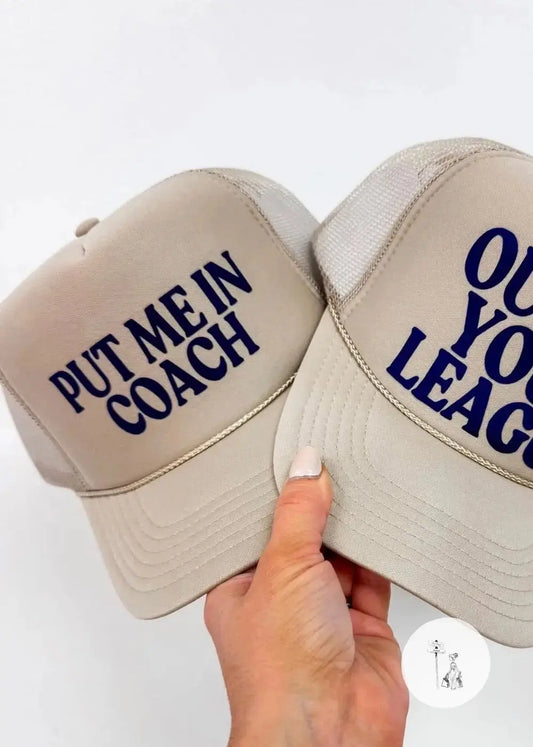 Put me in coach trucker hat