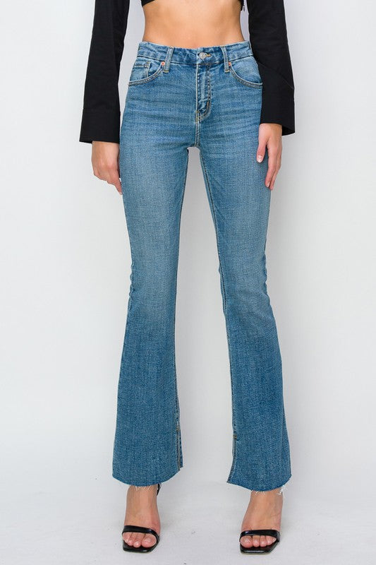 Artemis Vintage Paisley High Rise Flare Jeans
