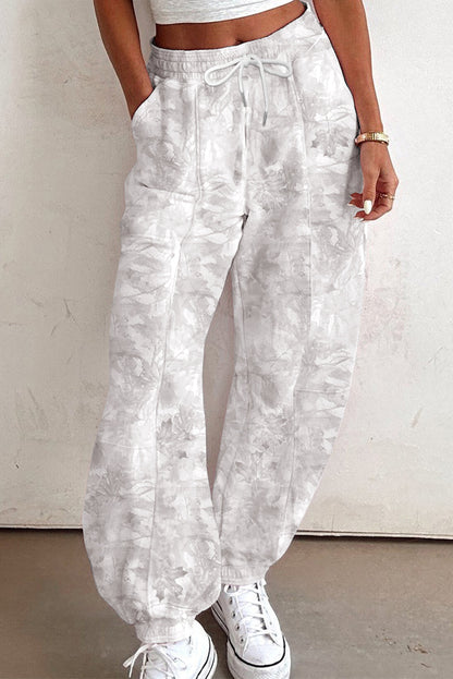 Camo Baggy Drawstring Jogger Sweatpants
