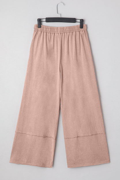 Floral Patch Mineral Wash Terry Knit Pants