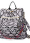 Snake Snakeskin Vegan Leather Convertible Backpack Poet Street Boutique