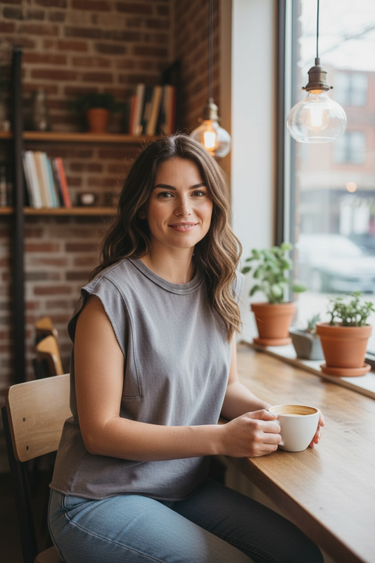 Mineral Wash Boxy Tank Top
