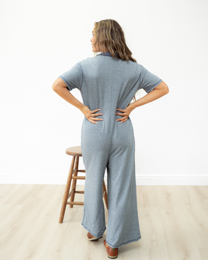Eddie Pocket Short Sleeve Jumpsuit