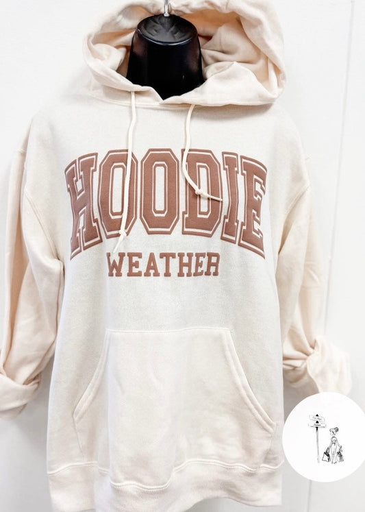 Hoodie Weather Puff Print Hoodie Poet Street Boutique