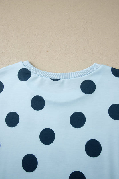 Polka Dot Tee & Drawstring Short Set